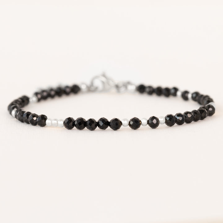Black Tourmaline Bracelet Silver