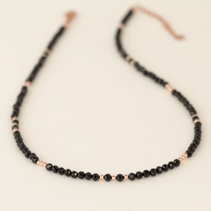 Black Tourmaline Choker Necklace 
