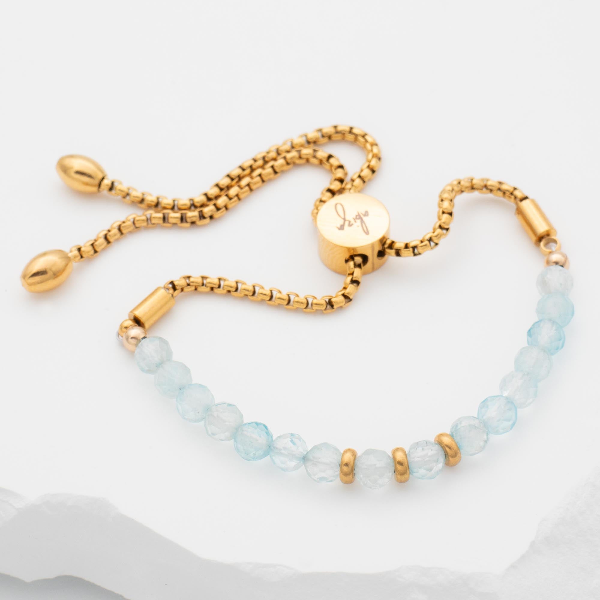 Sky blue deals topaz bracelet