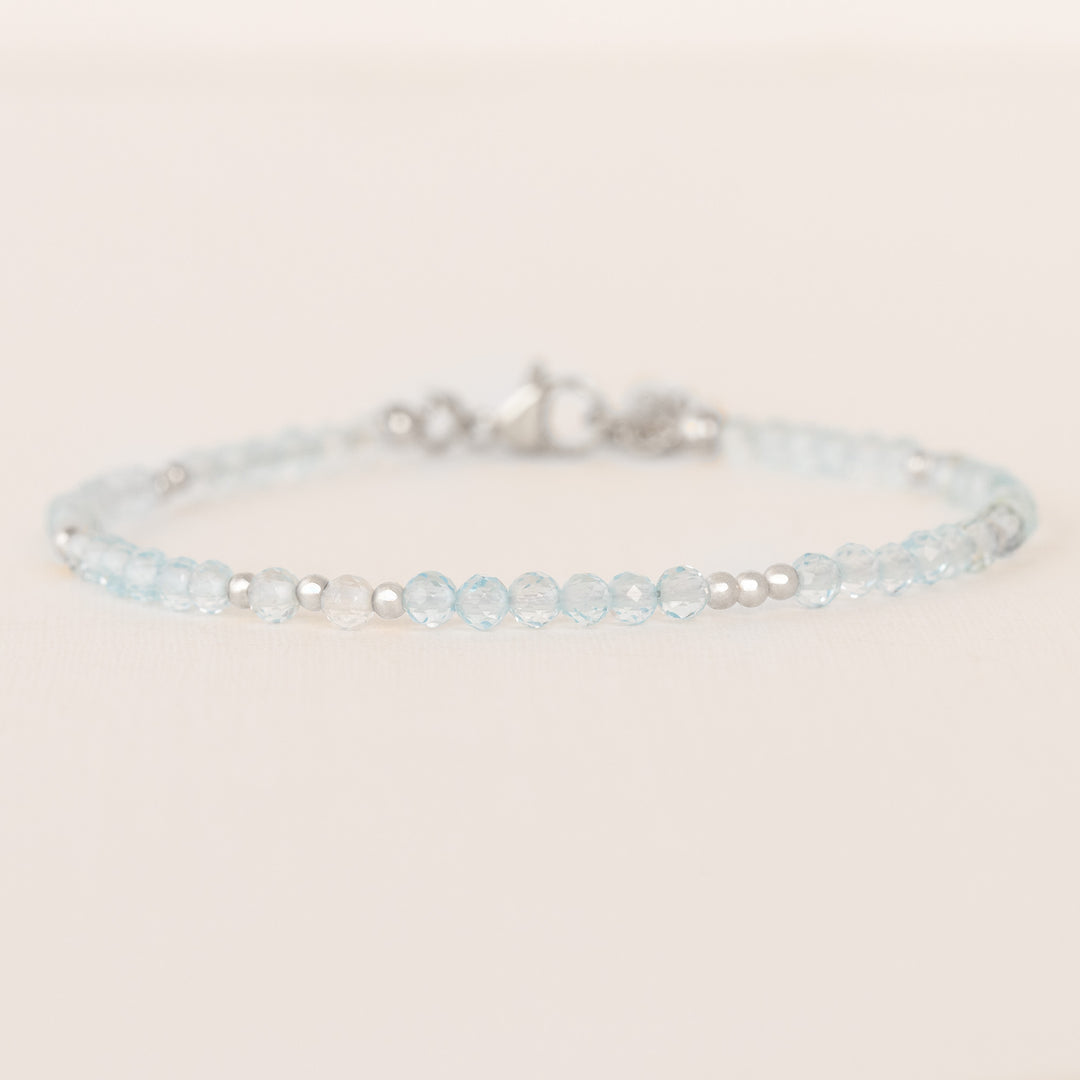 Silver topaz bracelet 