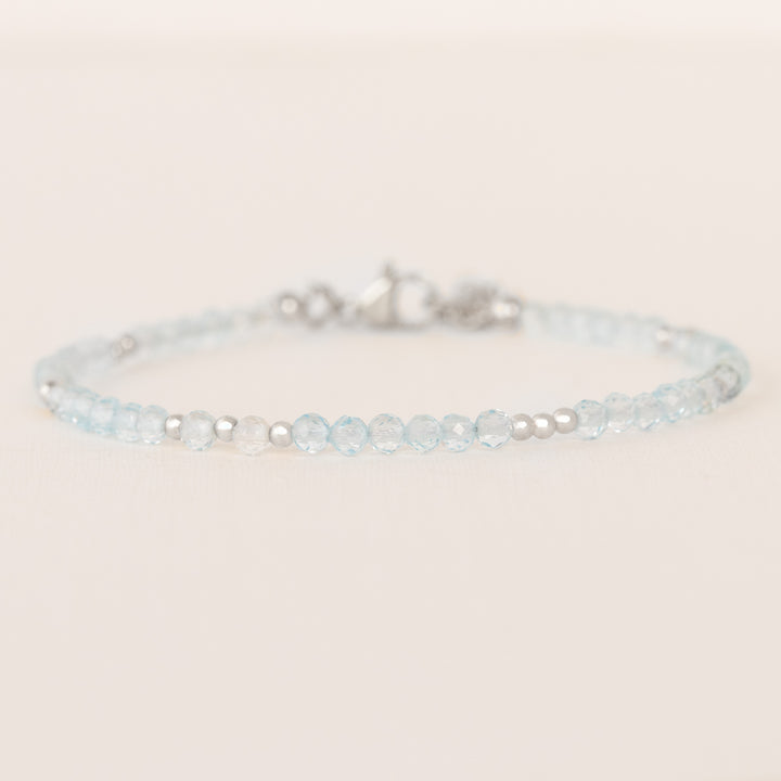 Silver topaz bracelet 