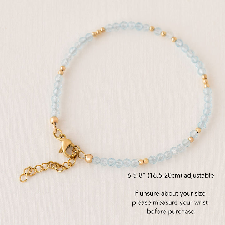 topaz birthstone bracelet
