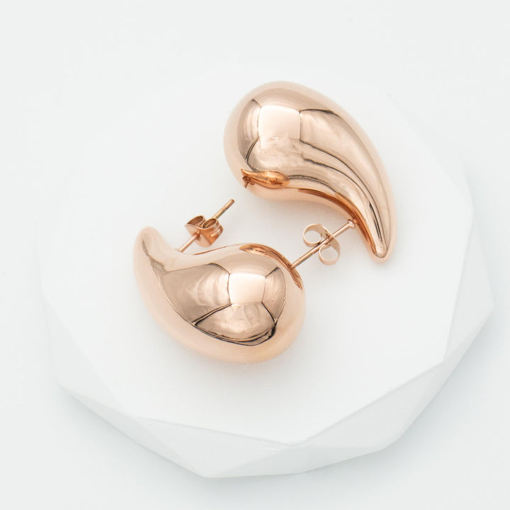 Bottega Earrings Rose Gold