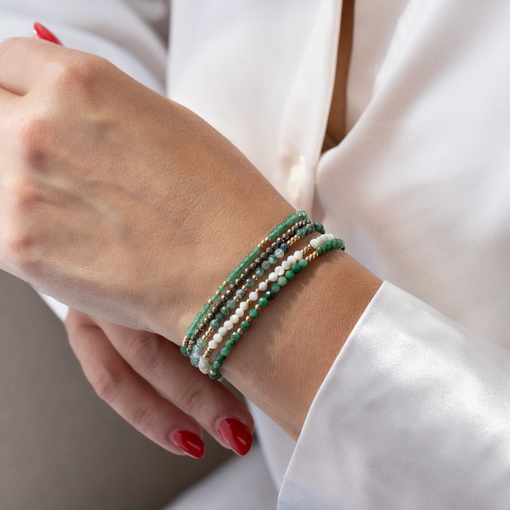 green moss agate bracelet