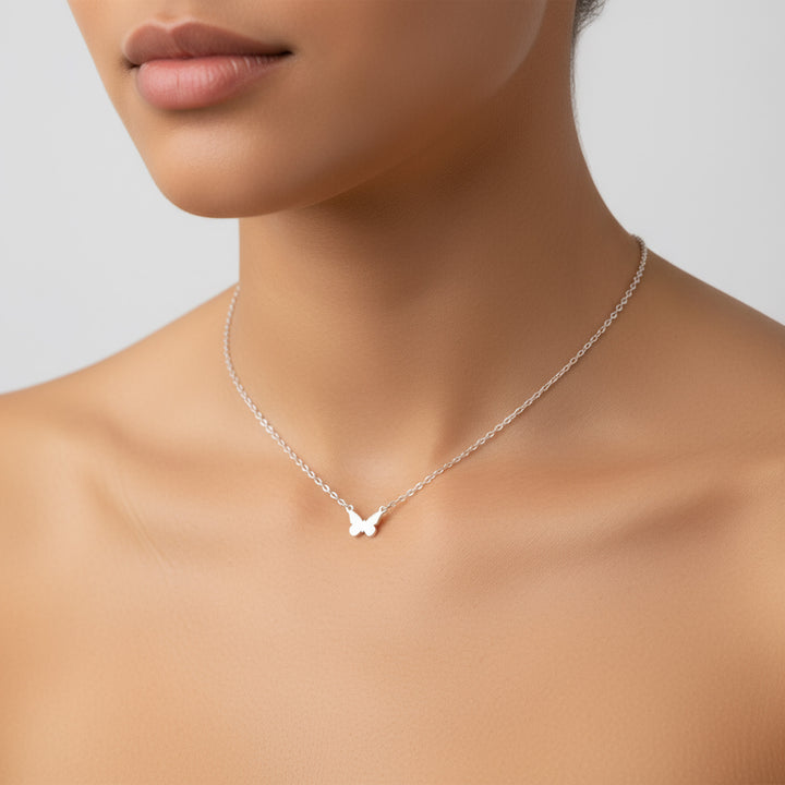 Dainty Charm Necklace Silver