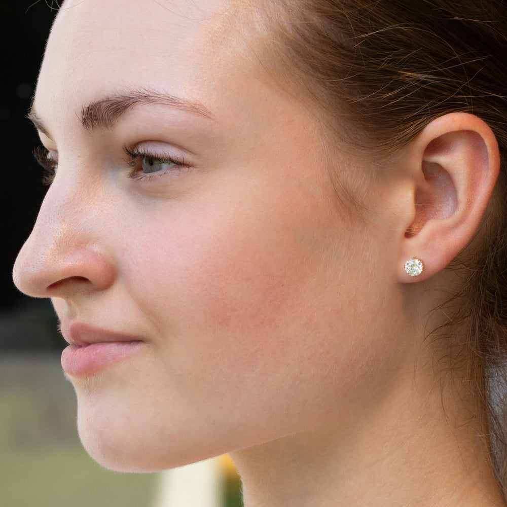 Cubic Zirconia Earrings Studs