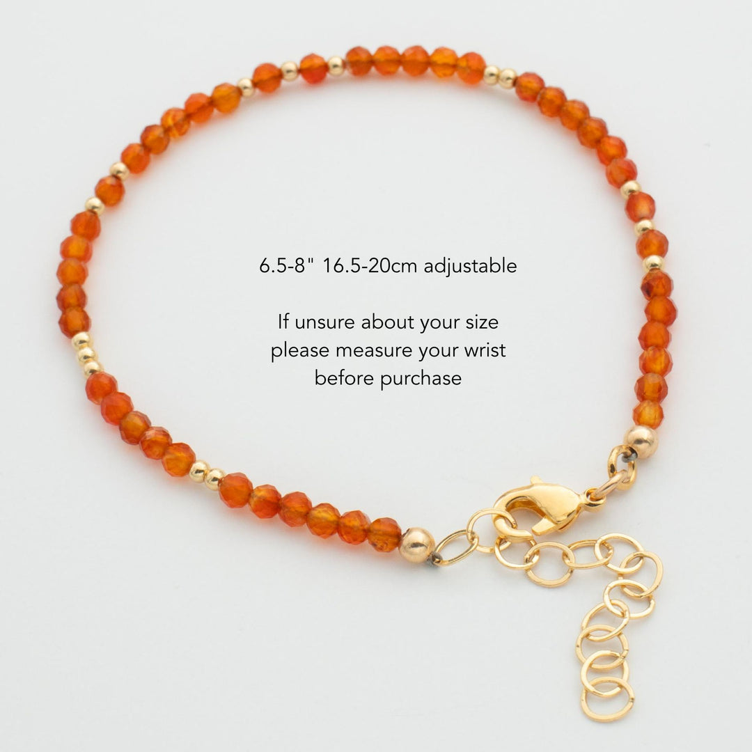 Carnelian Crystal Bracelet