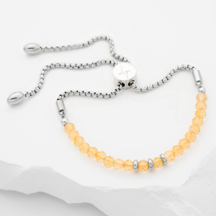 Citrine Silver Bracelet