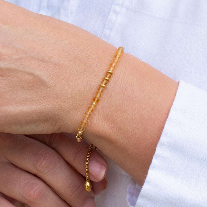 November Birthstone Citrine Bracelet