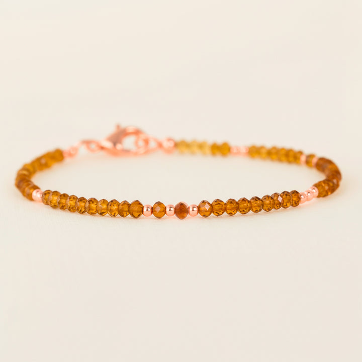 Citrine Bracelet  Rose Gold