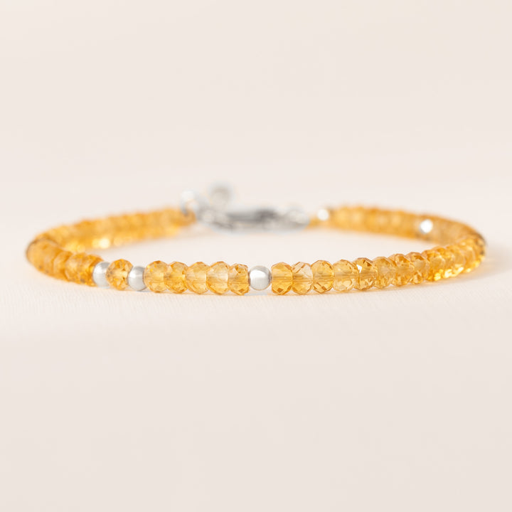 Citrine Silver Bracelet