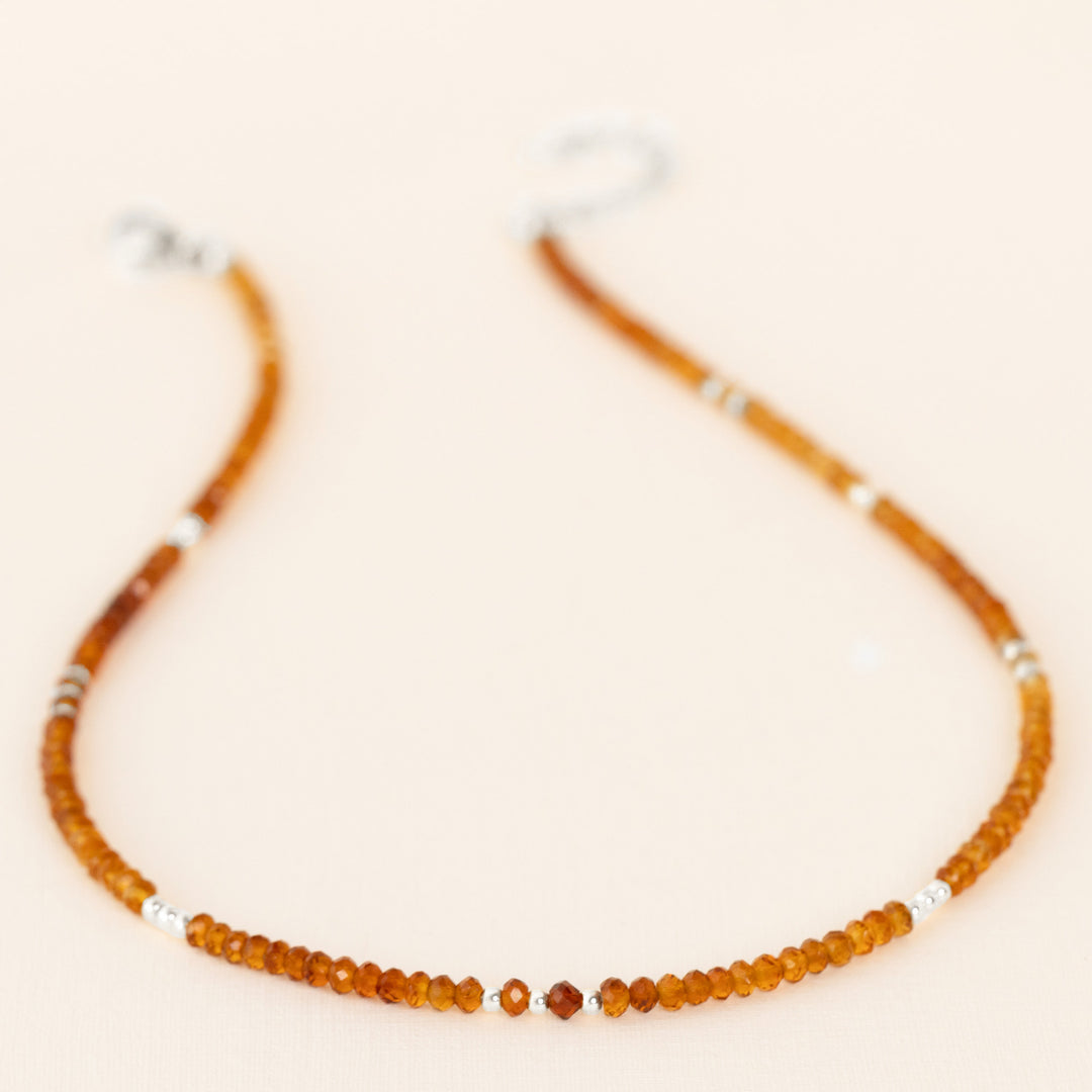 Citrine Silver Necklace