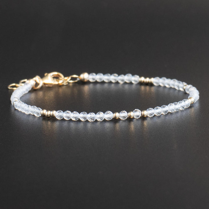 Skinny Clear Quartz Bracelet