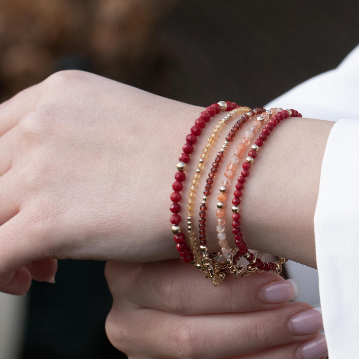 Skinny Garnet Bracelet