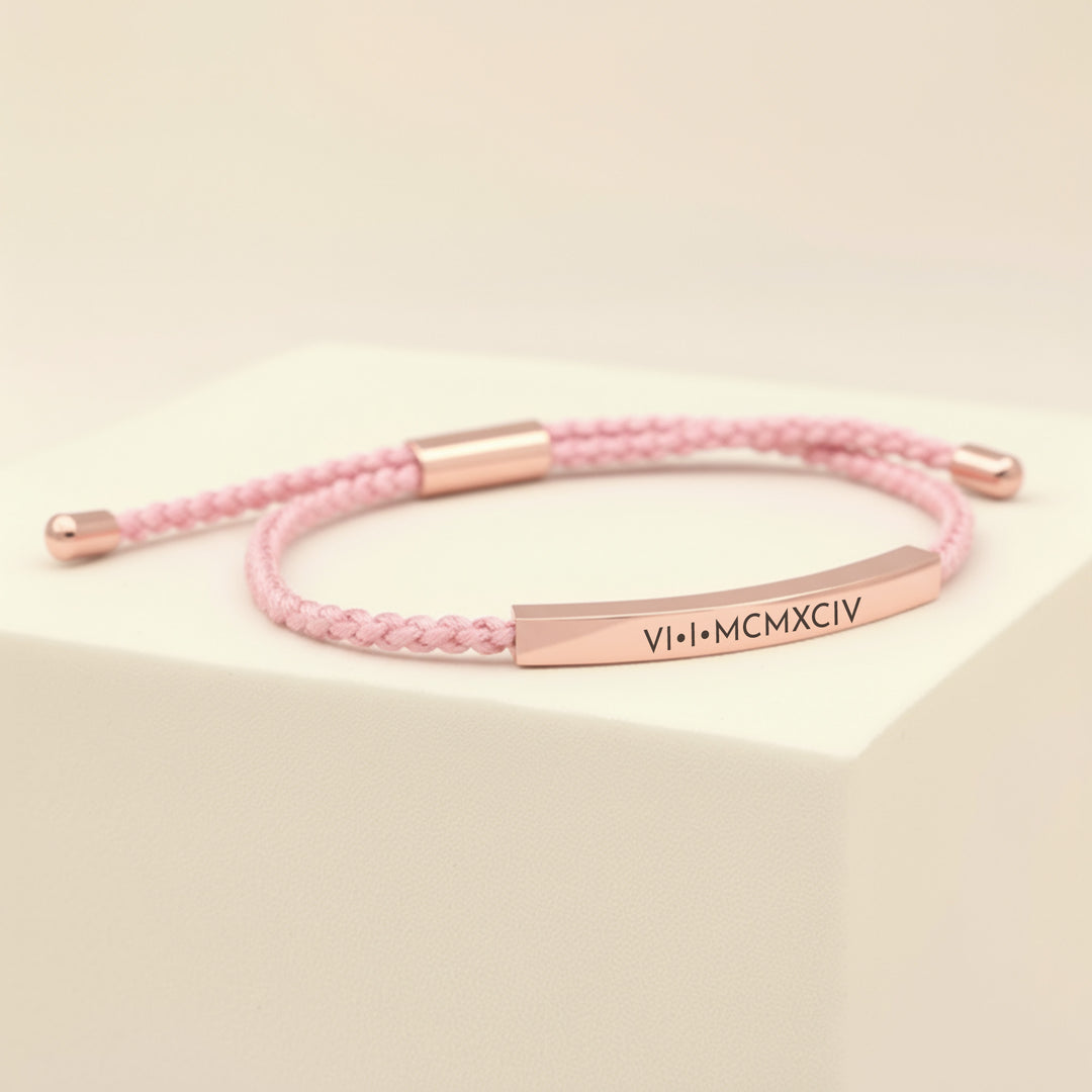 Women Cord Bracelet Pink
