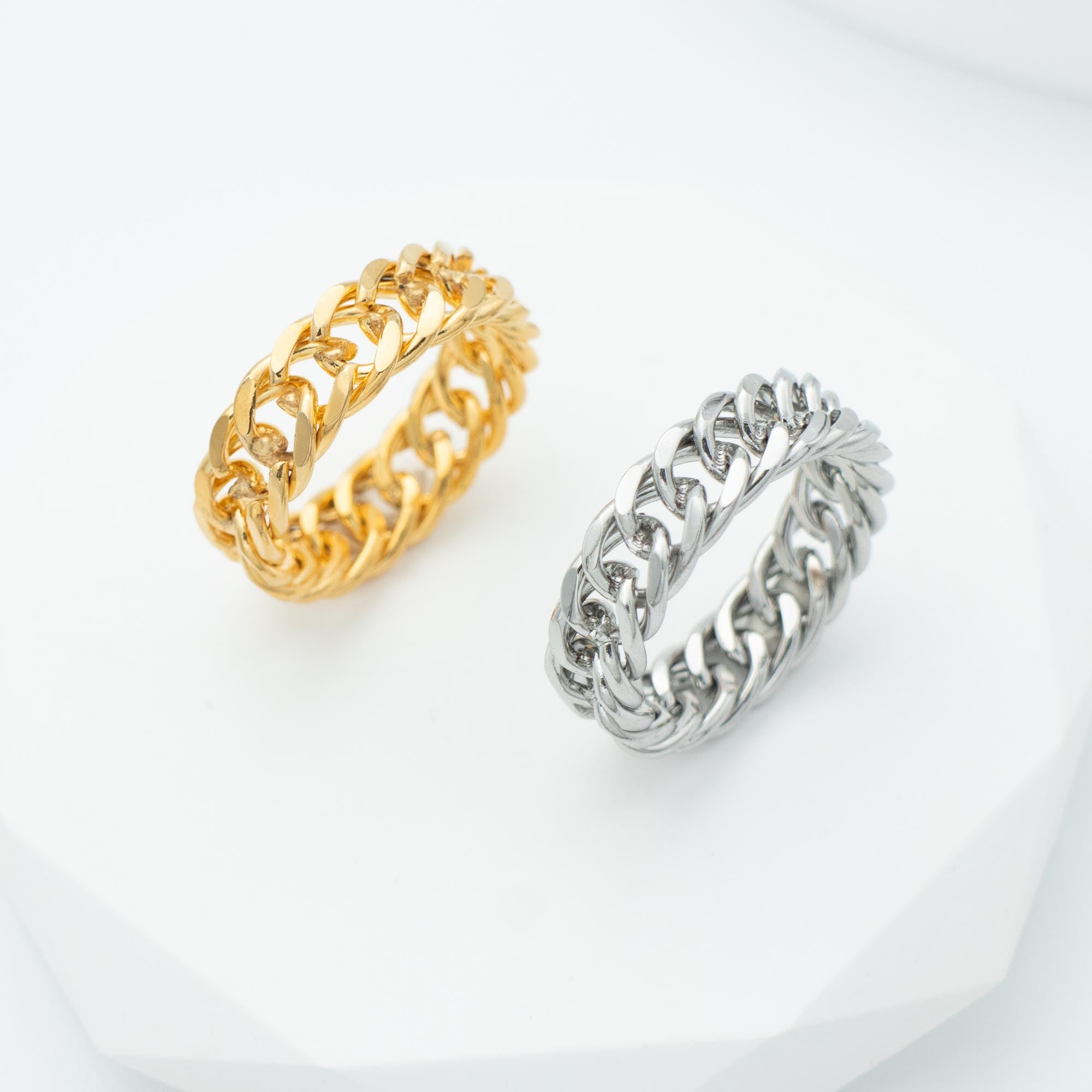 CAFCA カフカ　 silver &gold chain ring CAFCA カフカ silver &gold chain ring
