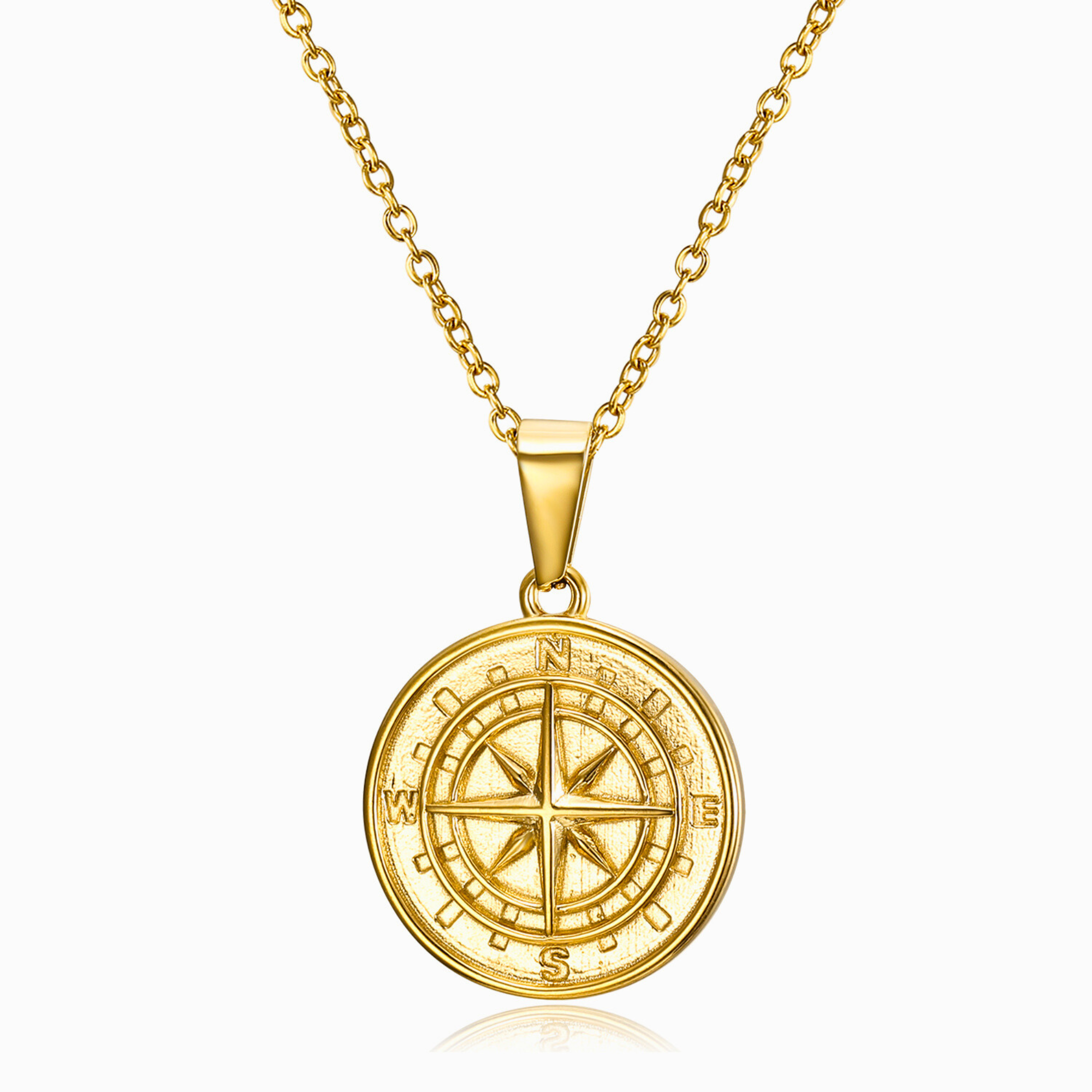 Atlas Necklace | Necklace, Diamond evil eye, Compass pendant