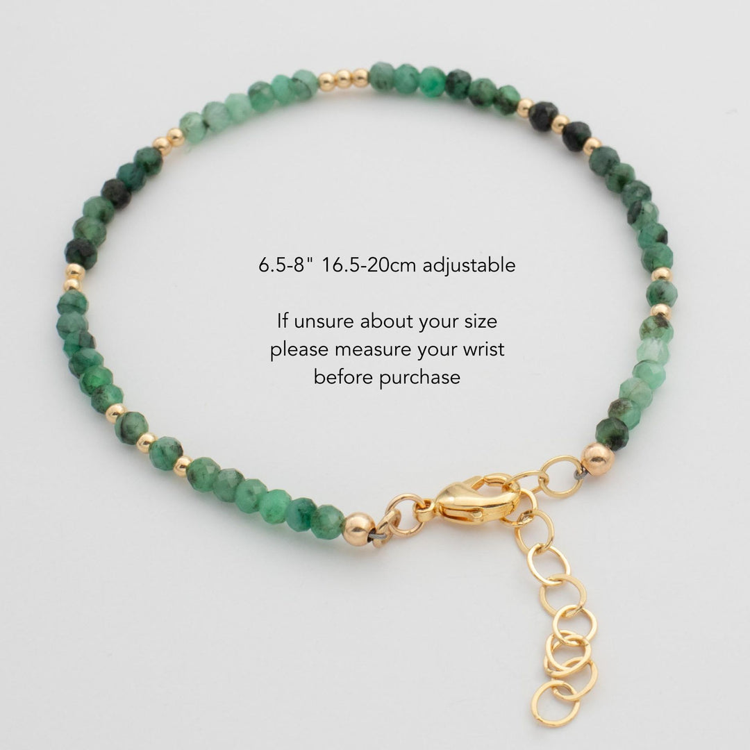 Real Emerald Bracelet Gold 