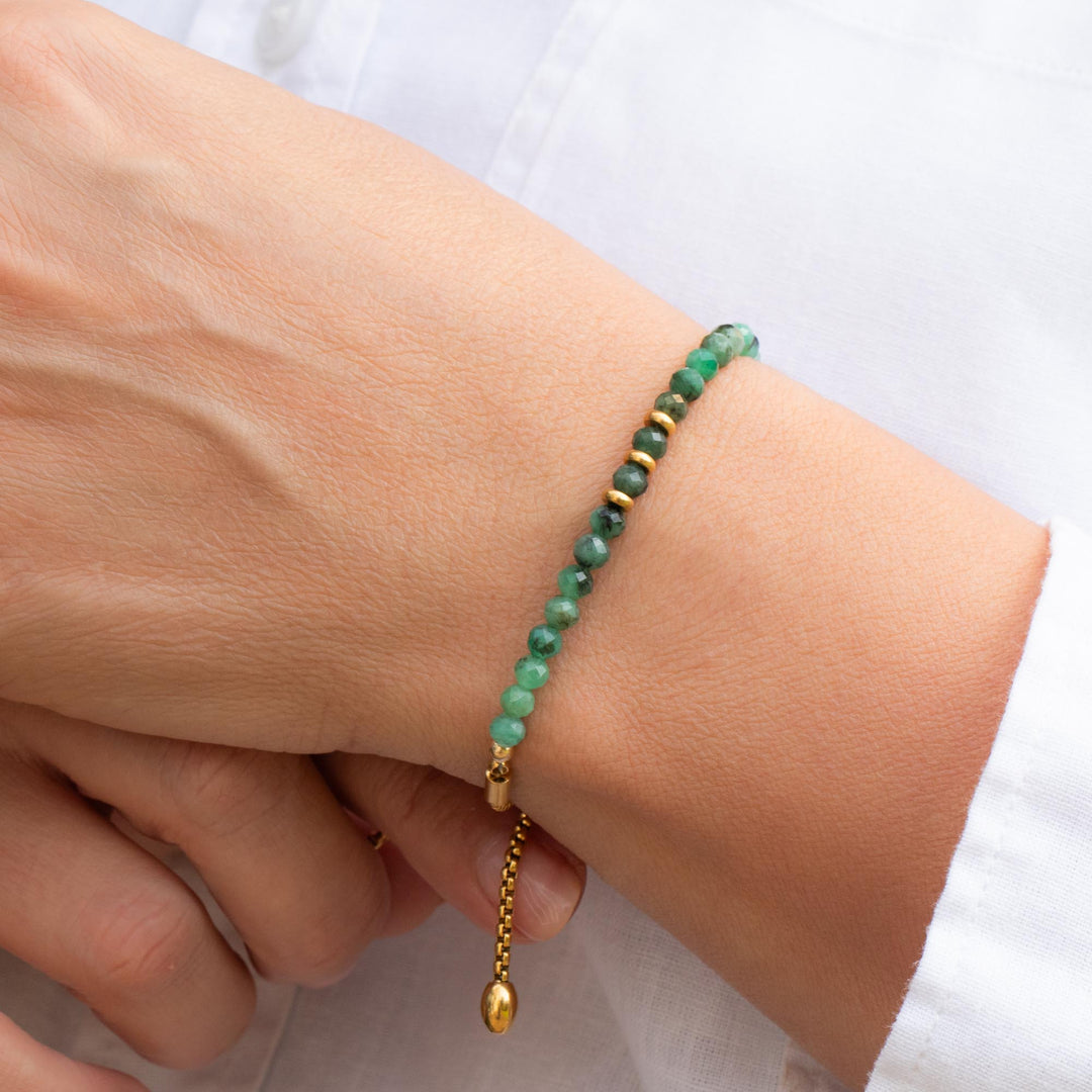 Emerald Birthstone Bracelet