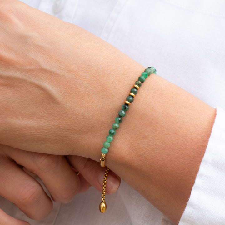 Emerald Birthstone Bracelet