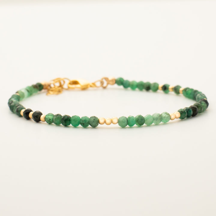 emerald bracelet gold
