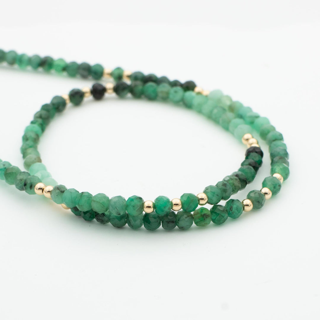 Real Emerald Beads Necklace 