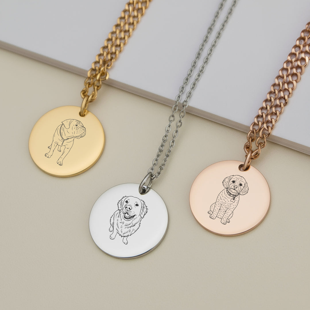 personalised dog necklace