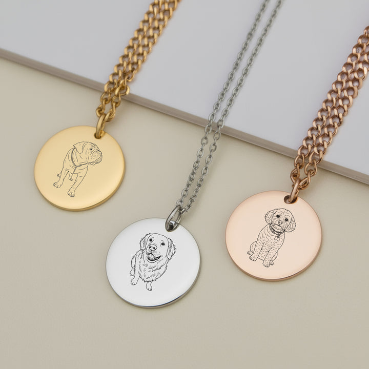 personalised dog necklace