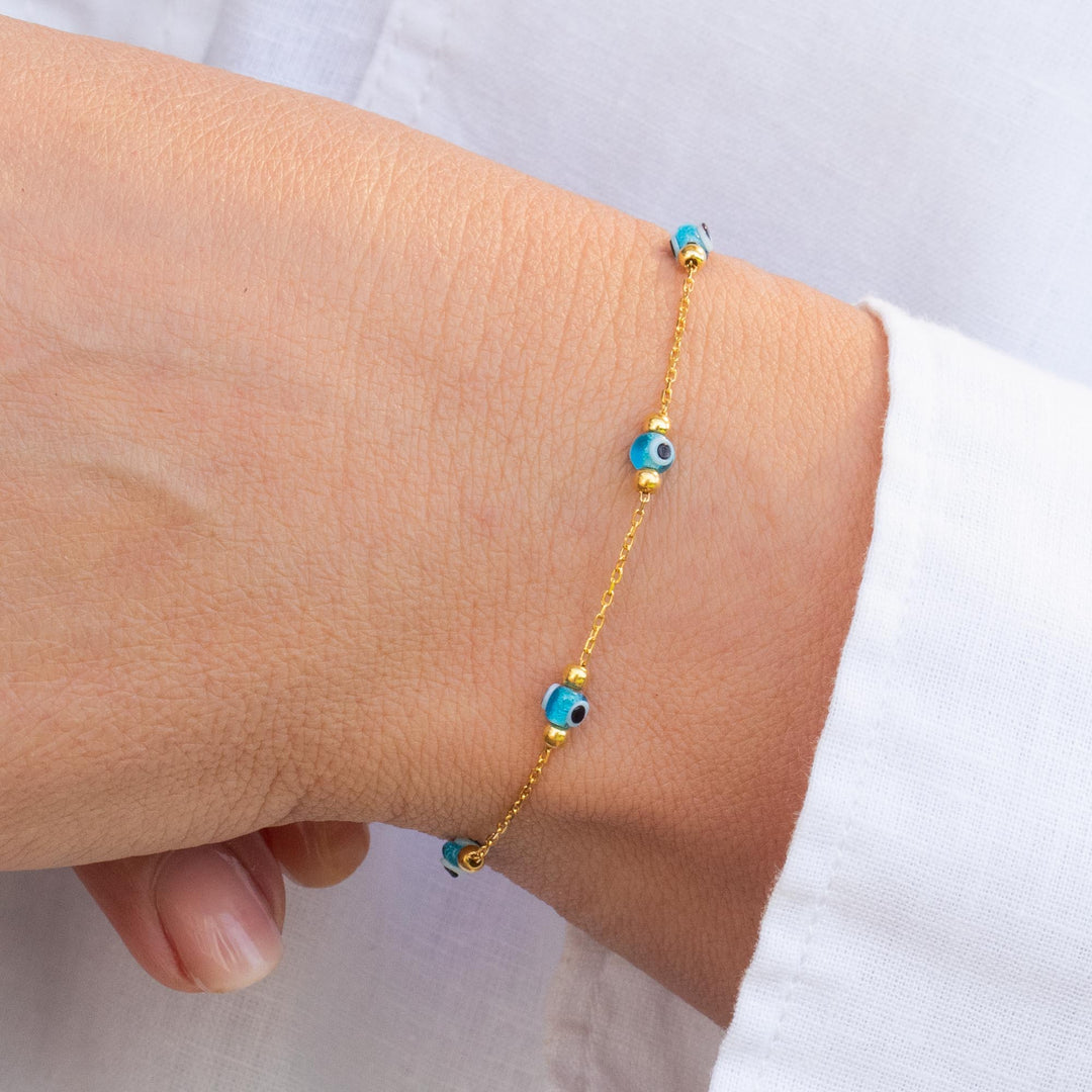 Evil Eye Bracelet Gold