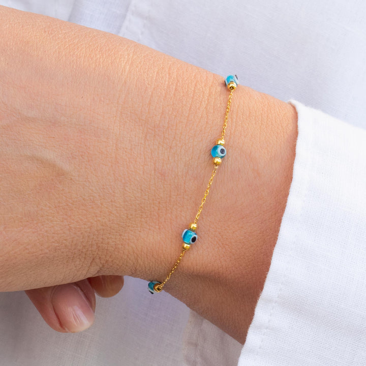 Evil Eye Bracelet Gold