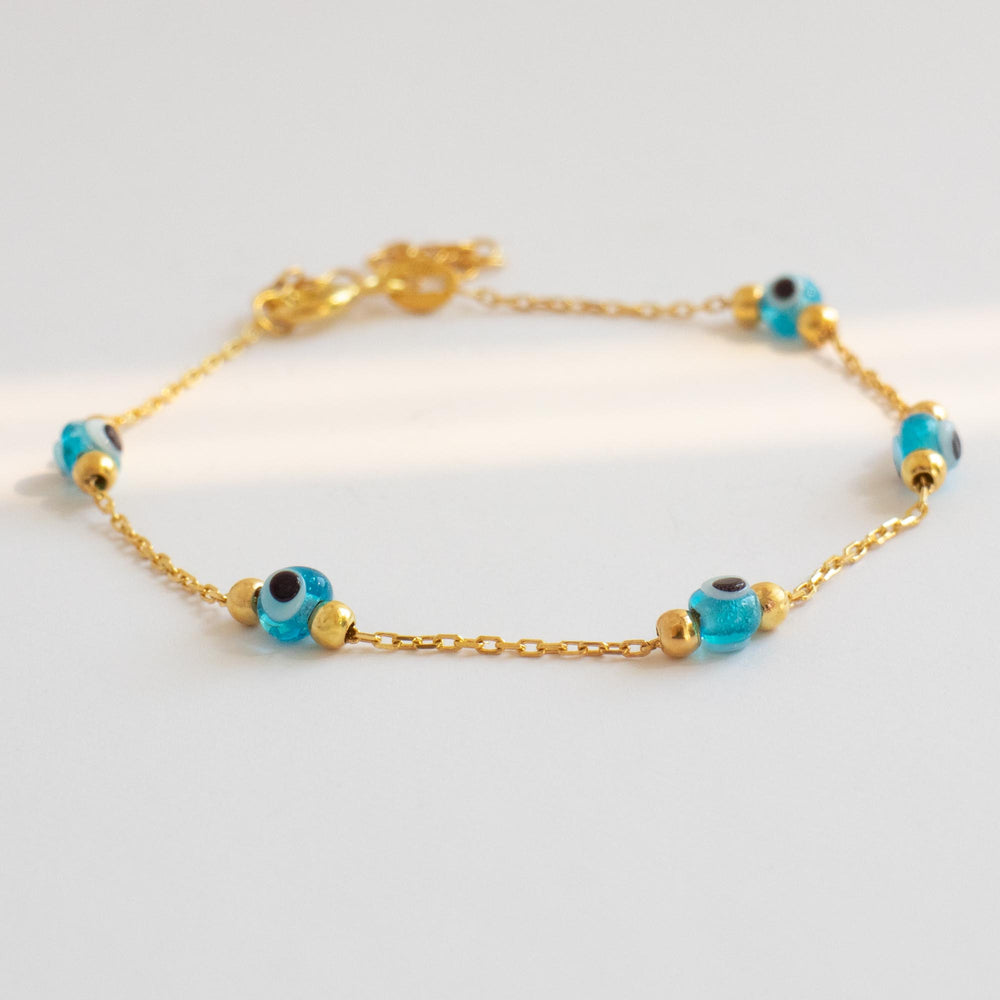 Gold Evil Eye Bracelet