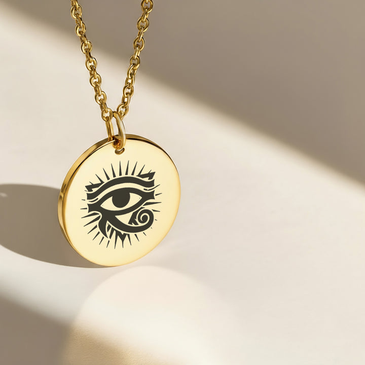 Eye of Horus Necklace Gold
