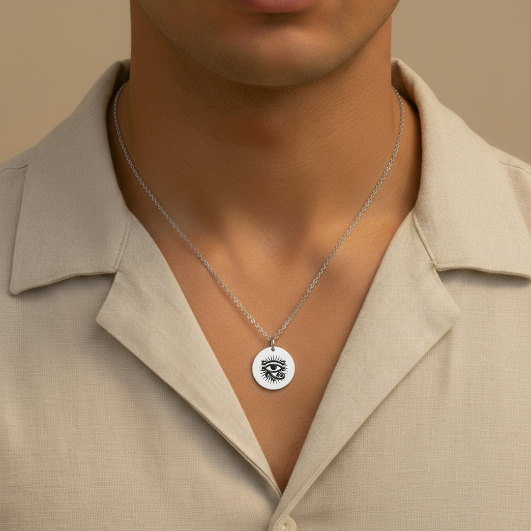 Eye of Horus Mens Necklace 