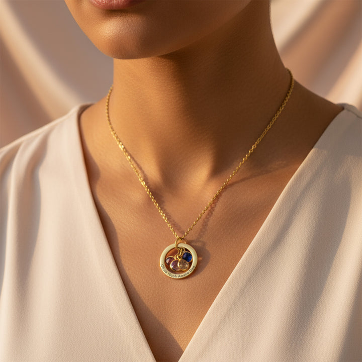  Birthstone Necklace for Mum