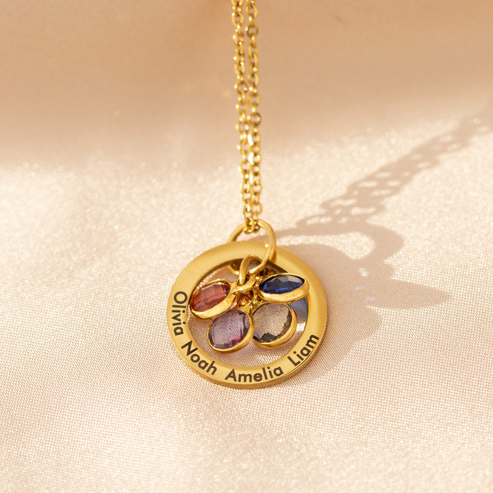 Family Birthstone Necklace