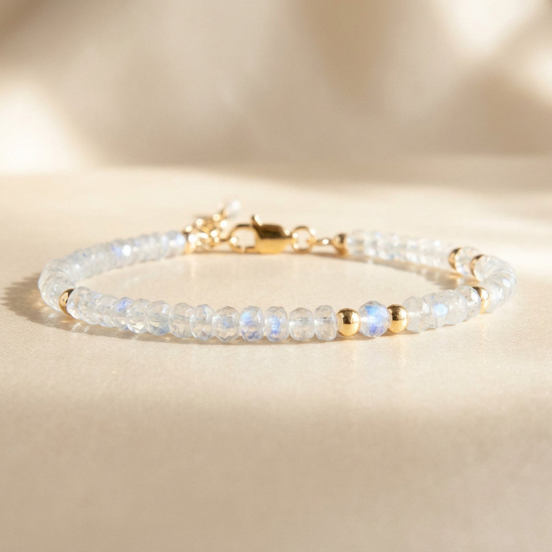 Real Rainbow Moonstone Bracelet from £72.00