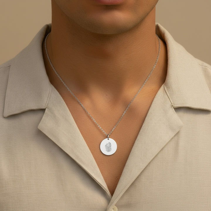 fingerprint necklace for deceased