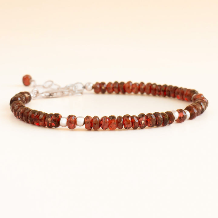 Garnet Bracelet Silver