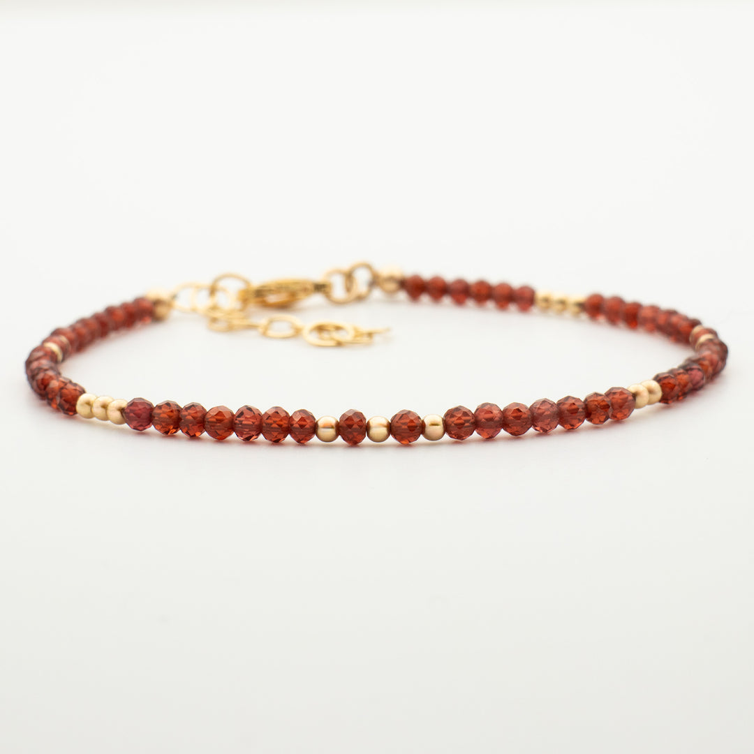 Garnet Bracelet Gold