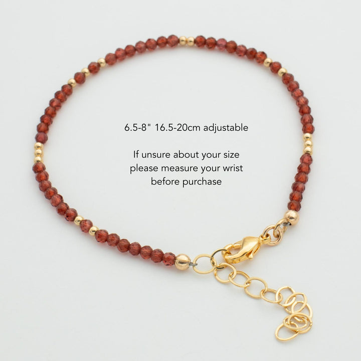 Garnet Bracelet UK