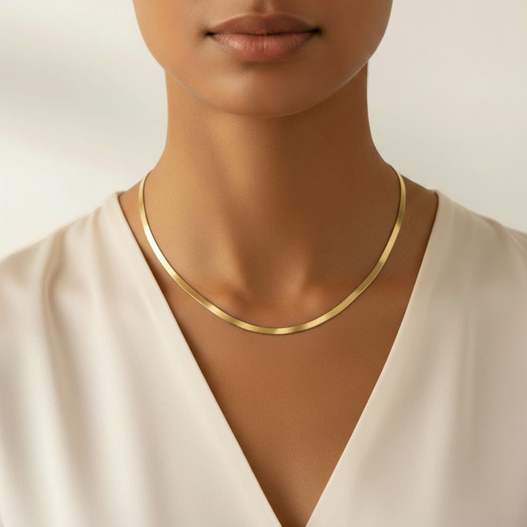 Herringbone Chain - Snake Chain Necklace