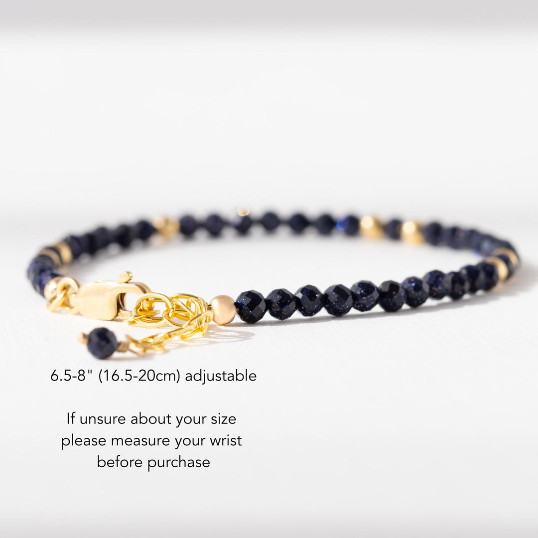 Blue Goldstone Bracelet UK