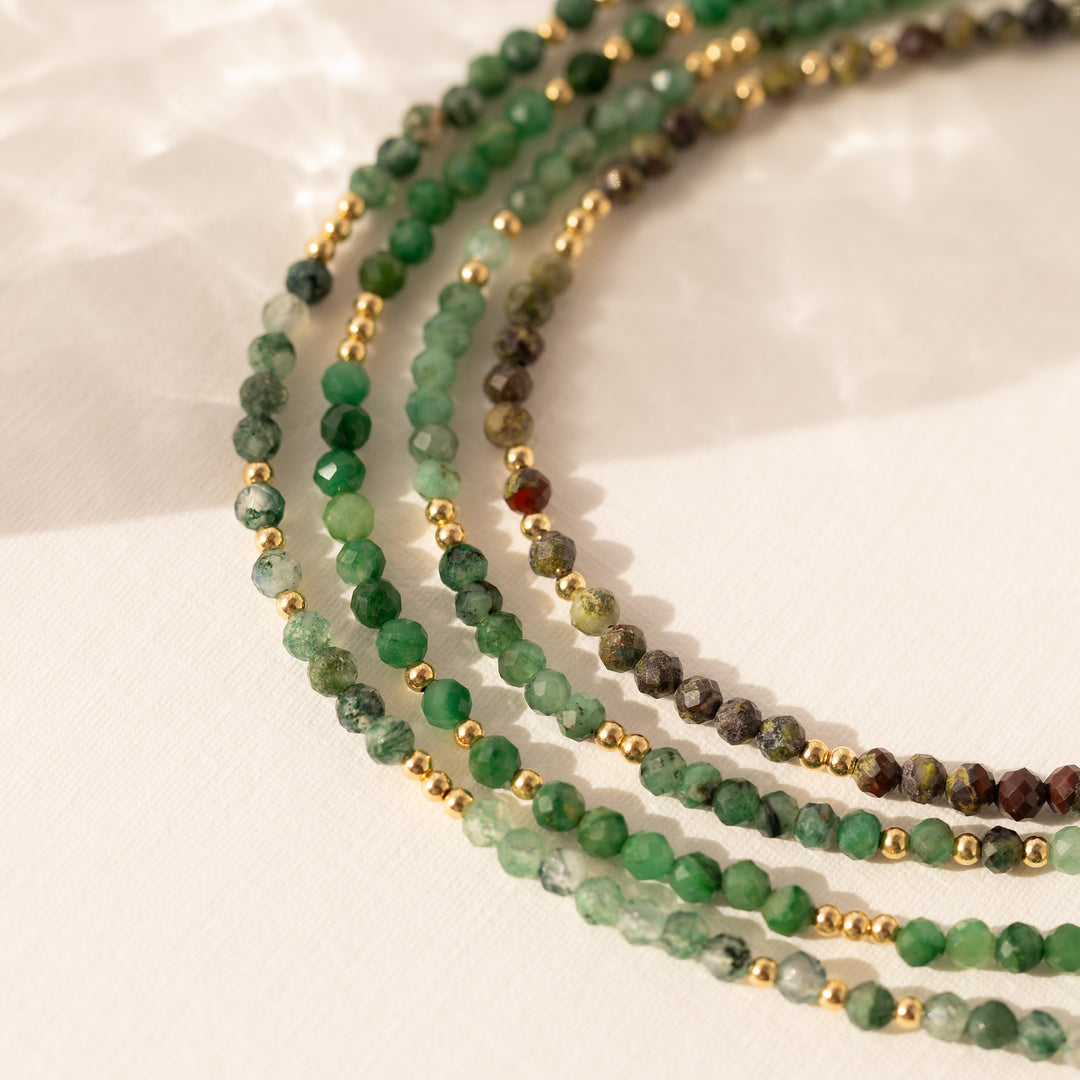green moss agate bracelet