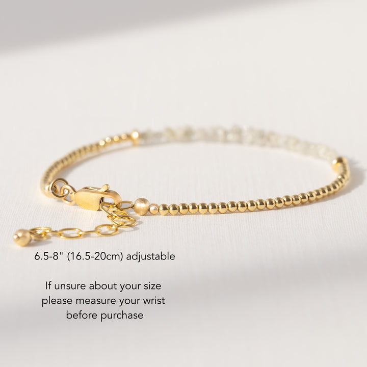 Raw Grey Diamond Bracelet