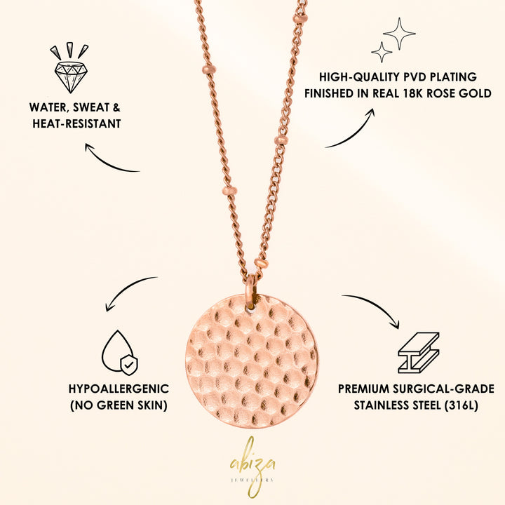 Ladies Necklace Rose Gold