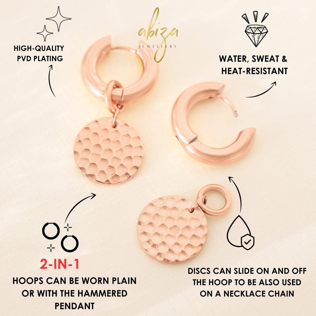 Rose Gold Drop Earrings