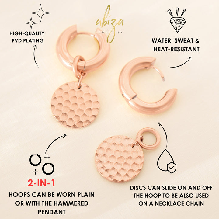 Rose Gold Drop Earrings