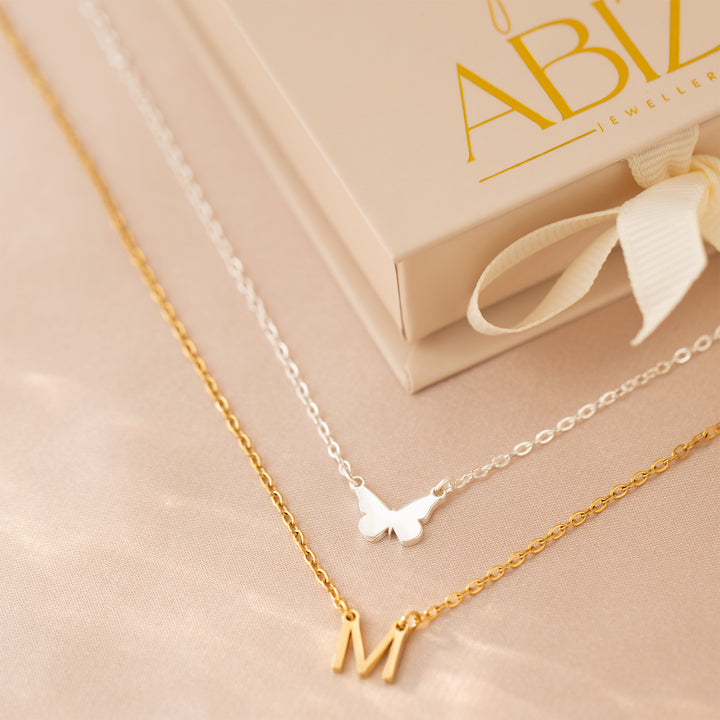 Silver and Gold Letter Necklace