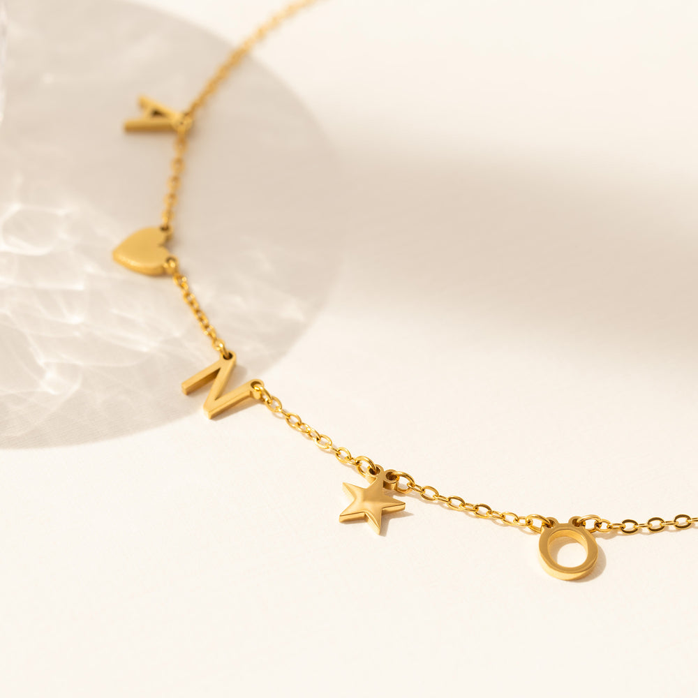 Heart Initials Necklace