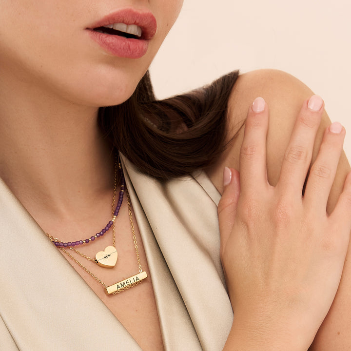 Personalised heart Necklace